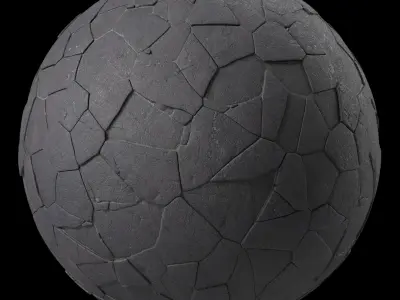 Pavement Materials 79- Brush Rock By Sbsar Pbr 4k Seamless Texture