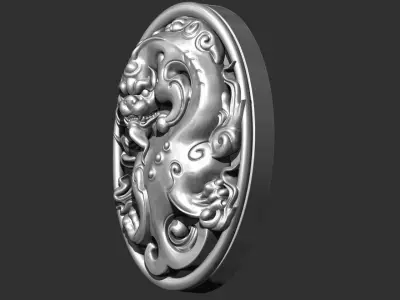 ancient oriental dragon 3D print model