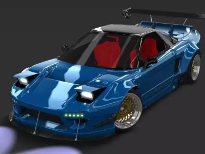 Honda NSX Type-R Rocket Bunny 3D model