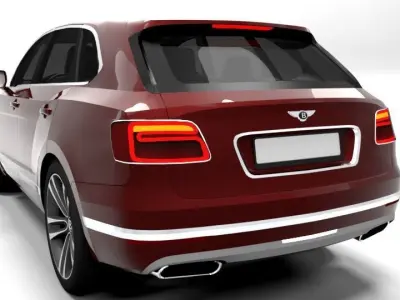BENTLEY BENTAYGA 2017 Low-poly 3D model