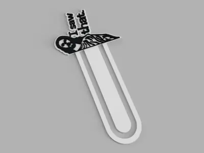 Jesus I saw That Logo Bookmark Free 3D print model