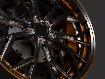 Brixton Forged Wheel Rim 3D model