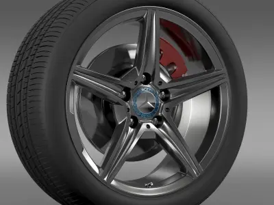 Mercedes Benz C 400 4Matic AMG line wheel 3D model