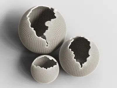 Cactus Lamp 02 Low-poly 3D model