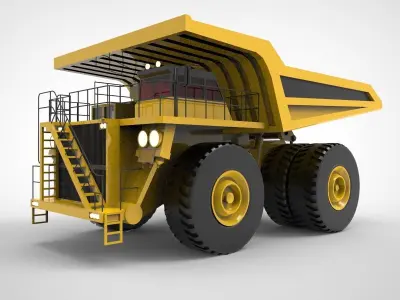 Komatsu mining dump truck 3D model