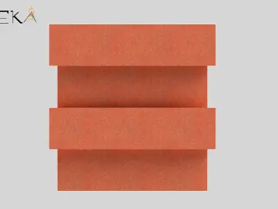 Elegant rectangular flower pot mold 3D print model