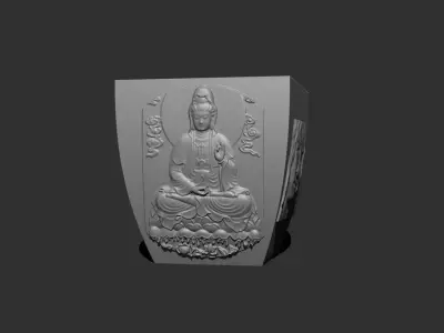 Planter Pot with drainage 3D print model 3D print model