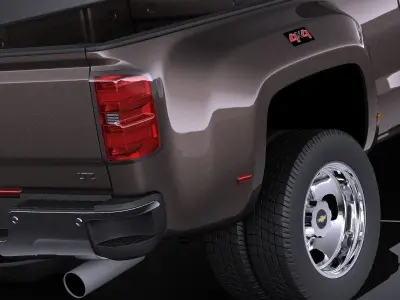 Chevrolet Silverado HD 2015 long VRAY  3D model
