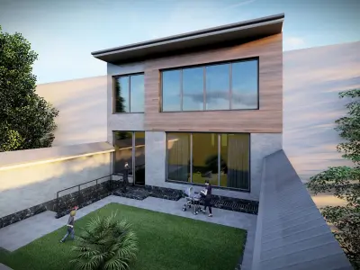 modern house  3D model purchase