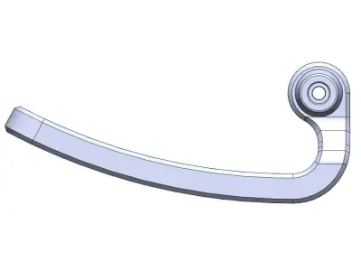 MOTORCYCLE BRAKE LEVER GUARD 3D print model