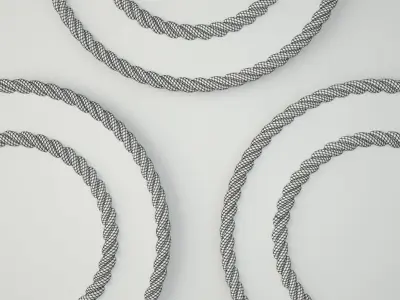 Nautical Rope Mirrors 3D model