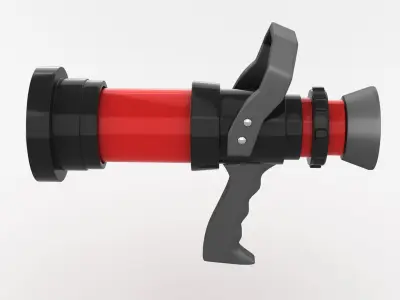 Fire Hose Nozzle 3D model