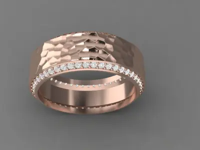 Diamond ring Free 3D model 2