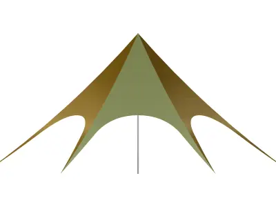 Fabric tent 3D model