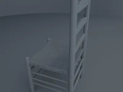 Traditional Spanish Chair 3D 3D model