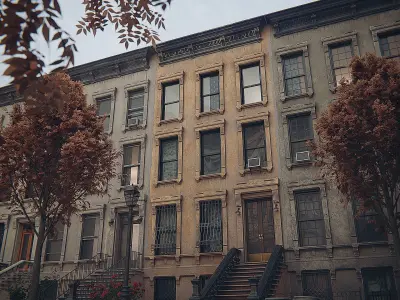 Newyork Building Pack Low-poly 3D model