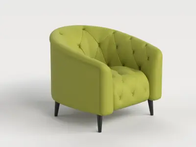 Chair 9 Armchair Sofa Chesterfield 3D model