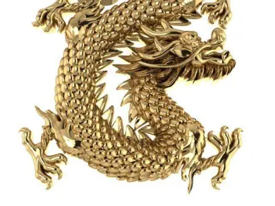 dragon china asia  3D print model