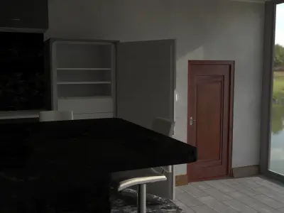 Interior Of A Small Apartment  House 3D model