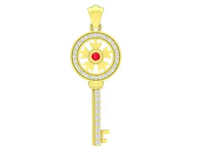 Luxury Key Pendant 3D Model 3901 3D print model