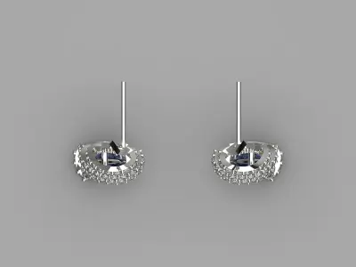 woman luxury diamond earring je0091 3D print model