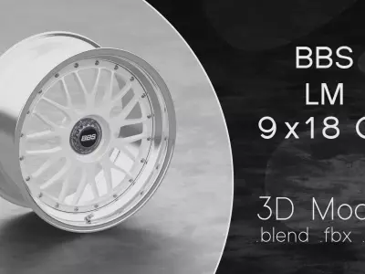 BBS LM Centerlock Wheel 3D Model 3D model