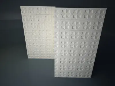 04 ARABIC PATTERN WALL Low-poly 3D model