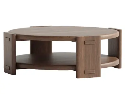 Starling Solid Wood Coffee Table 3D model