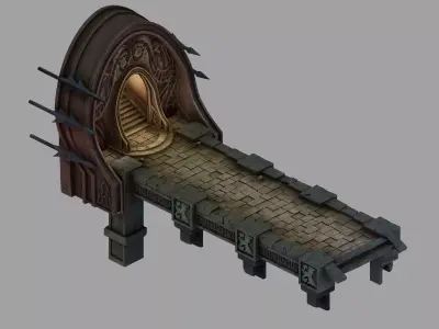 Game Palace - Geonomiya Dongmen 01 3D model
