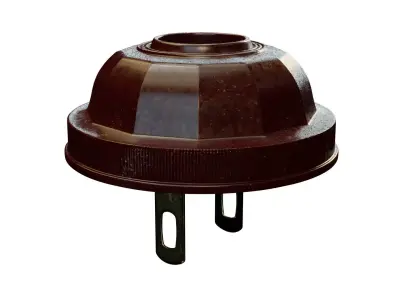 Vintage bakelite power plug 3D model