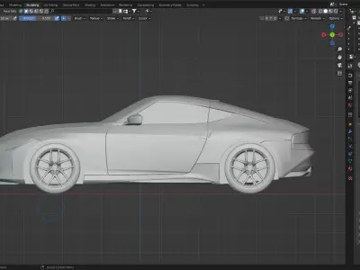 Nissan 400Z blender file 3D model