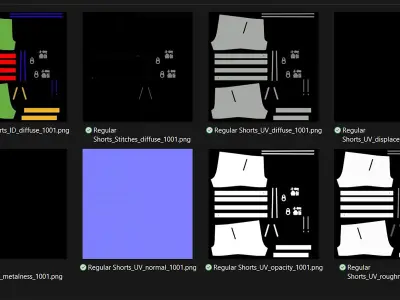 Regular Shorts 3d Model 3D model