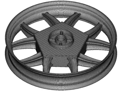 Carbon Fiber Wheel Rim 3D print model