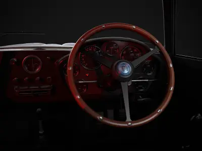 AstonMartin DB4 GT Zagato - 1961 Low-poly 3D model