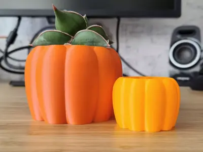 Pumpkin Pot and Planter for Halloween - Vase mode Free 3D print model
