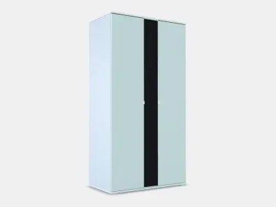 VIHALS wardrobe with 2 doors Low-poly 3D model