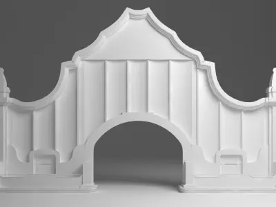Entry Gate 3D model purchase