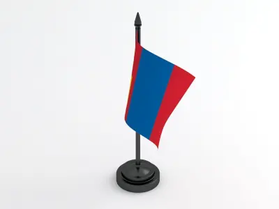 Table Flag Mongolia 3D model