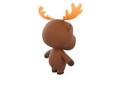 Character135 Rigged Moose 3D model