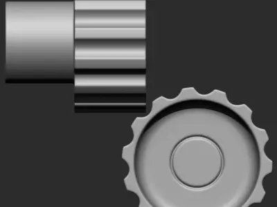 Mechanical Parts IMM Brush Pack 21 in One 3D model