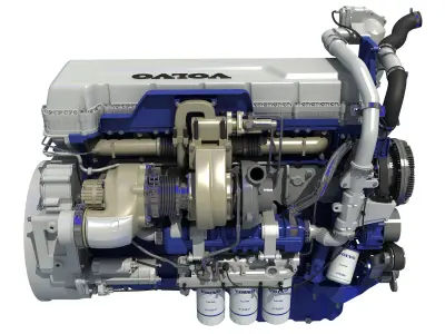 Volvo Powertrain D13 Engine 3D model