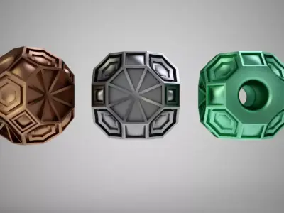 Geometric Bead 2 3D print model