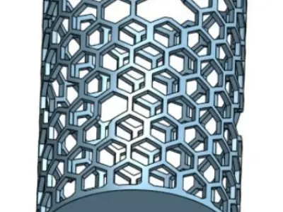 Carbon Nano Tube pen holder 3D print model