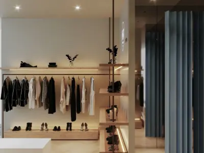 LUXURY CLOTHING STORE INTERIOR DESIGN 3D model 3D model