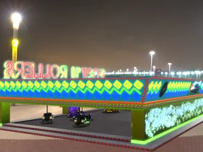 Rockn Rollers Autoscooter 3D model