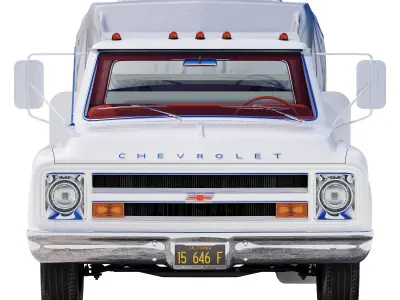 Chevrolet C30 1967 ramp truck 3D model
