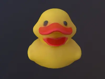 Rubber duckie Free low-poly 3D model