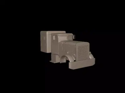 Peterbilt 351 1957 SLEEPER TRUCK 3D PRINT MODEL 3D print model