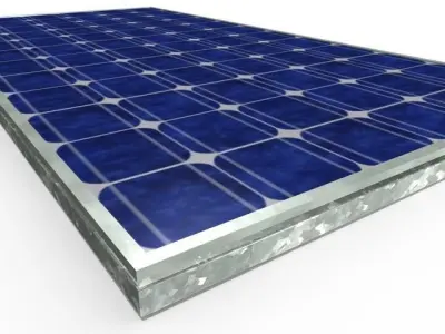 solar panel 3D model
