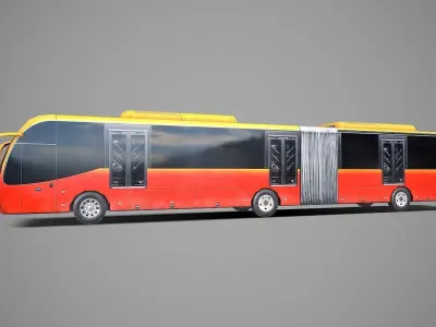 Bus Type2 Low-poly 3D model